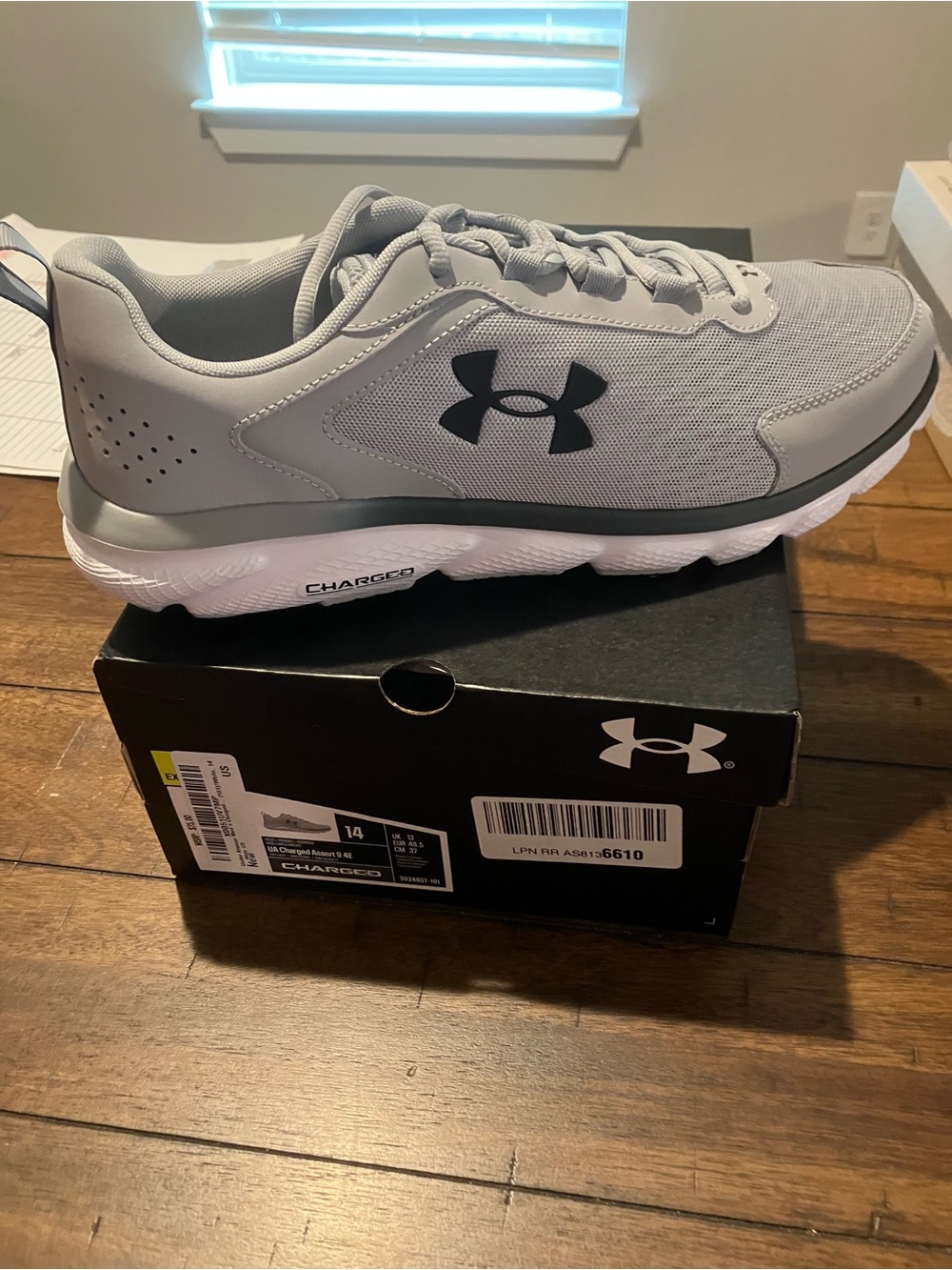 Under Armour Men's Lightweight Training Shoe - Gray/Black Sz 14